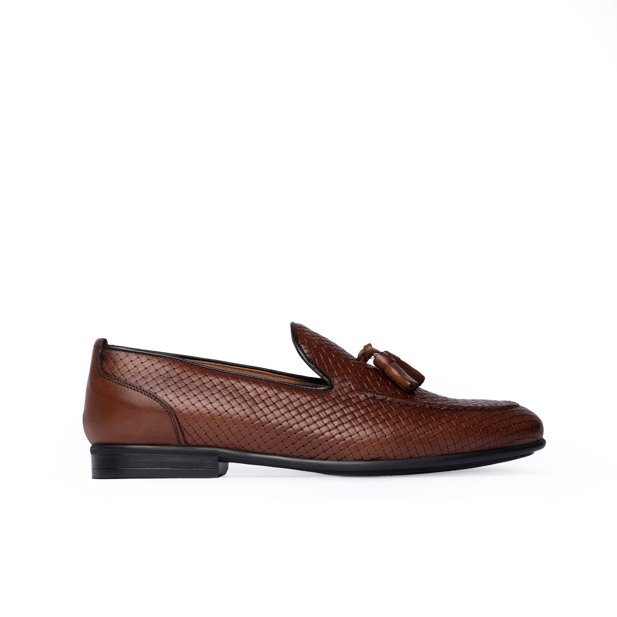Pánské proplétané kožené mokasíny Iris