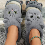 Pantufas quentes de pelúcia para gatos