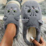 Pantufas quentes de pelúcia para gatos