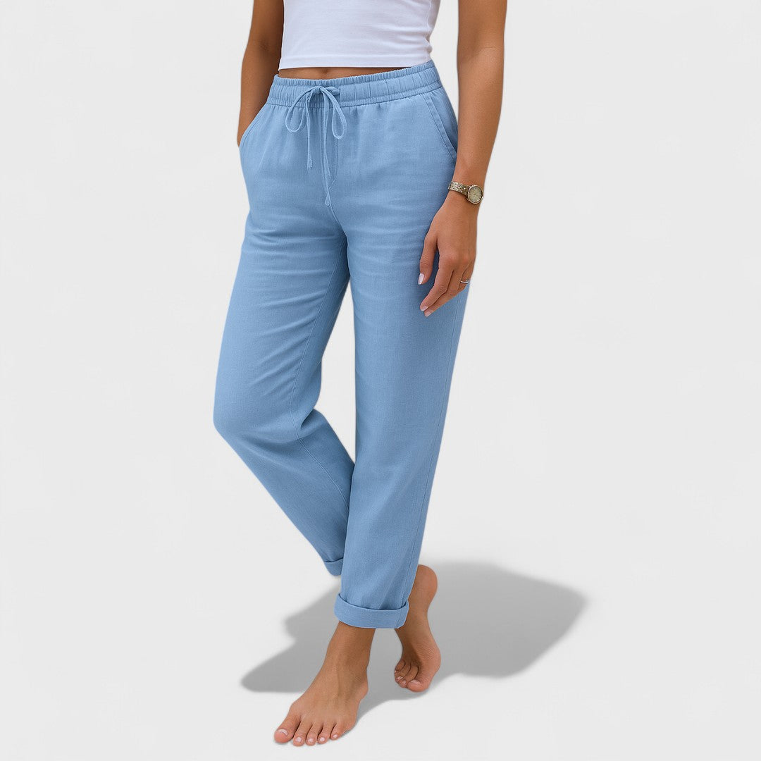 Klara - Linen Stretch Trousers