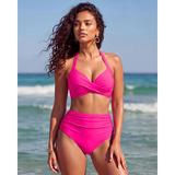 Karolína – dvoudílné stahovací bikiny s vysokým pasem