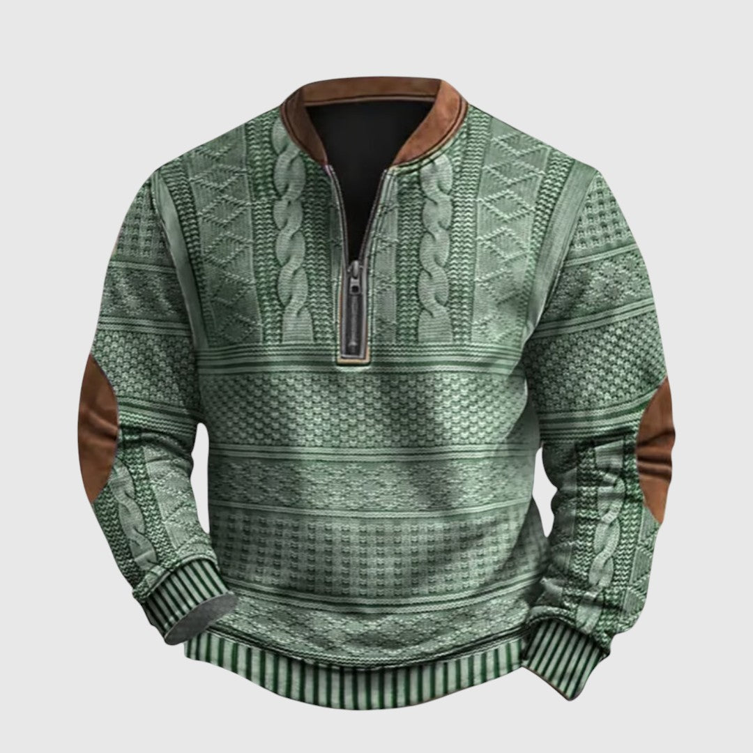 Charles | Mikina na poloviční zip