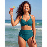 Karolína – dvoudílné stahovací bikiny s vysokým pasem