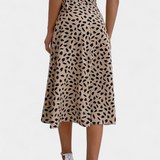 Camila Boho Wrap Skirt with Asymmetric Pattern