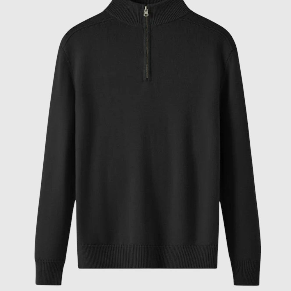 Perla – Svetr s zipem z merino vlny Capri