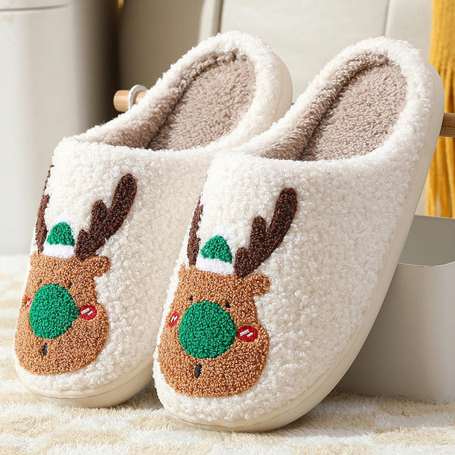 Quentes Chinelos de Casa de Natal