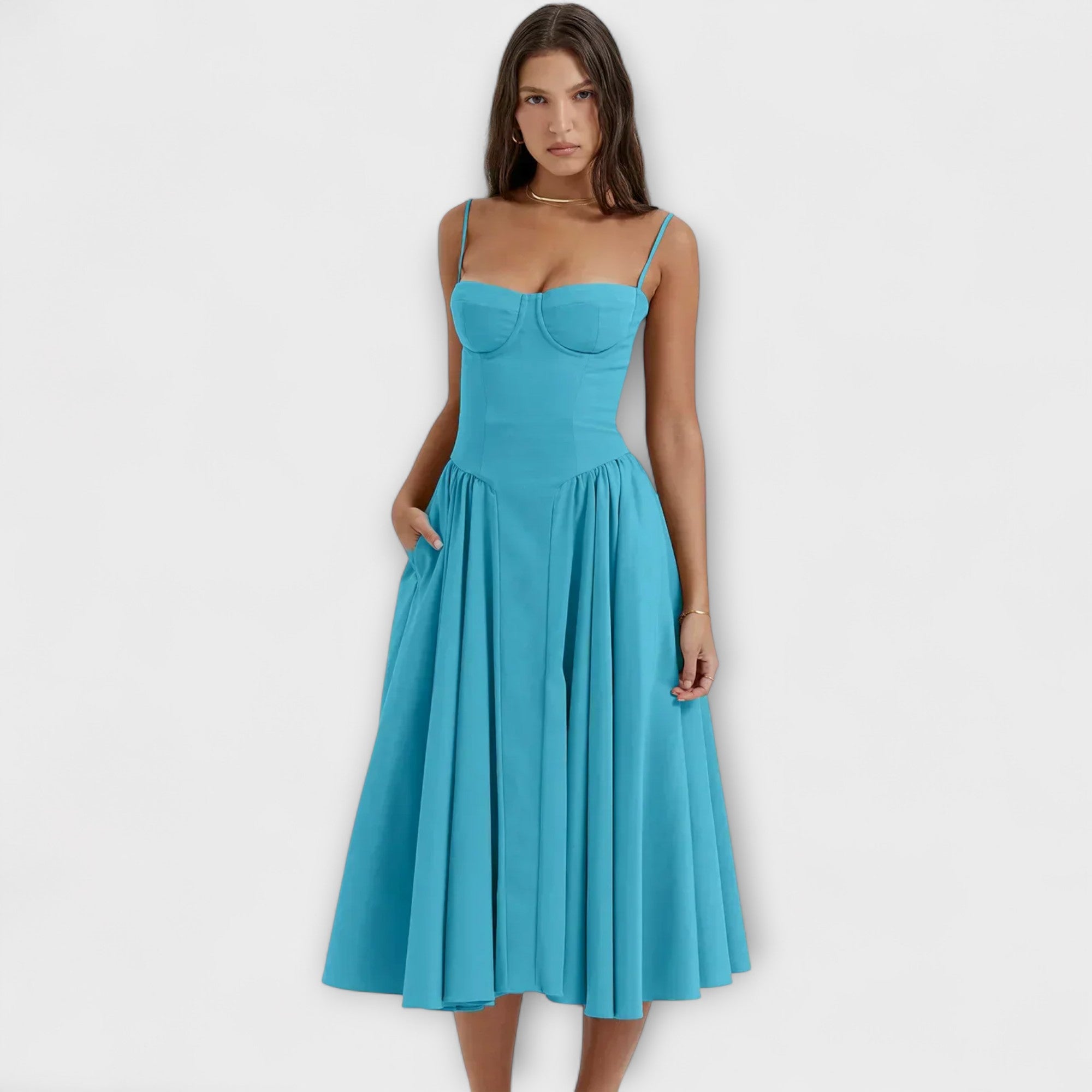 Rosalie - elegantní korzetové šaty bez rukávů