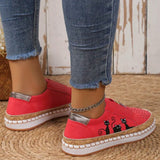 Confortáveis Sapatos com Padrão de Gato