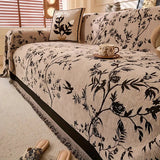 Elegante capa chenille para sofá
