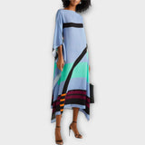Elenora – geometrický kaftan volného střihu