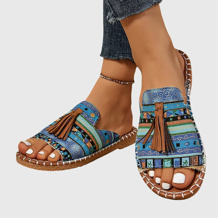 Lorraine | Boho sandály s třásněmi