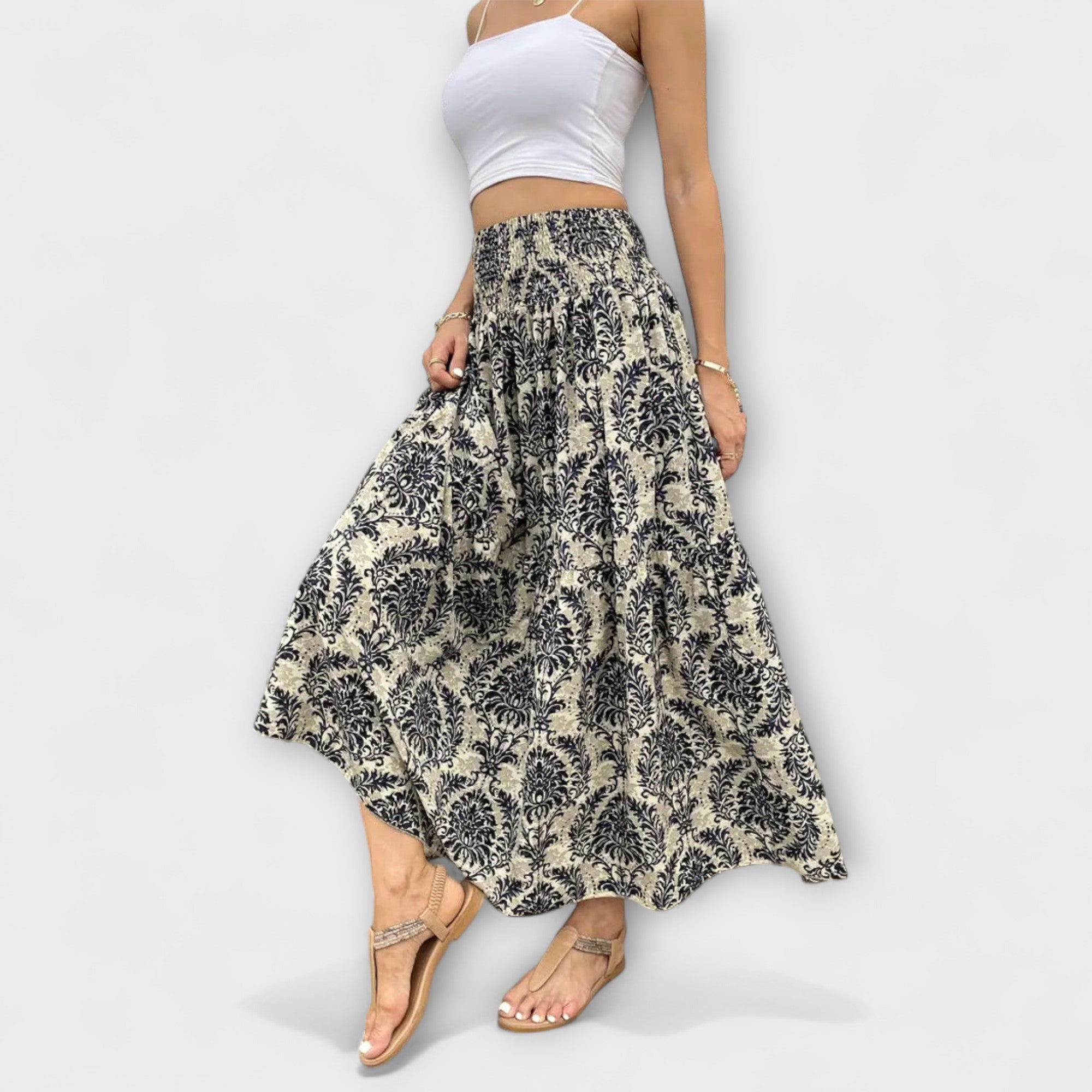 Confortáveis saias estampadas