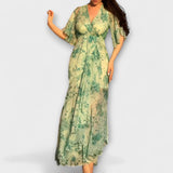 Lana - Vestido floral com decote em V