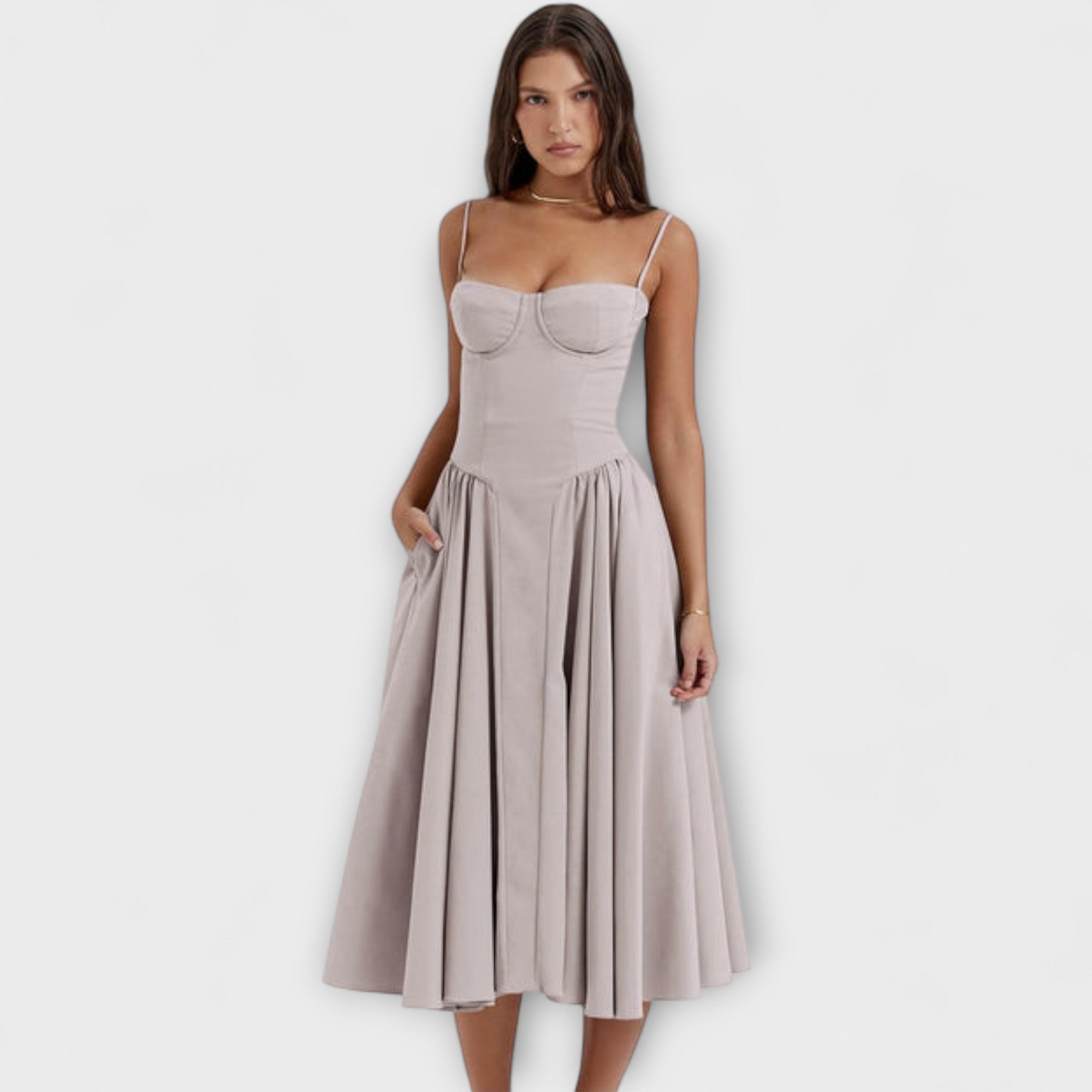 Rosalie - elegantní korzetové šaty bez rukávů