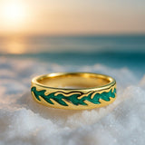925Sterling silver wave ring