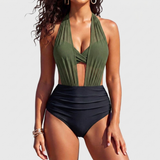 Karolína – dvoudílné stahovací bikiny s vysokým pasem