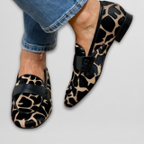 Dámské mokasíny s leopardím potiskem