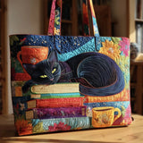 Handmade Bag - Book Cat