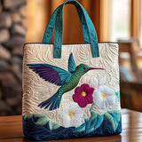 Handmade bag – Hummingbird and flowers