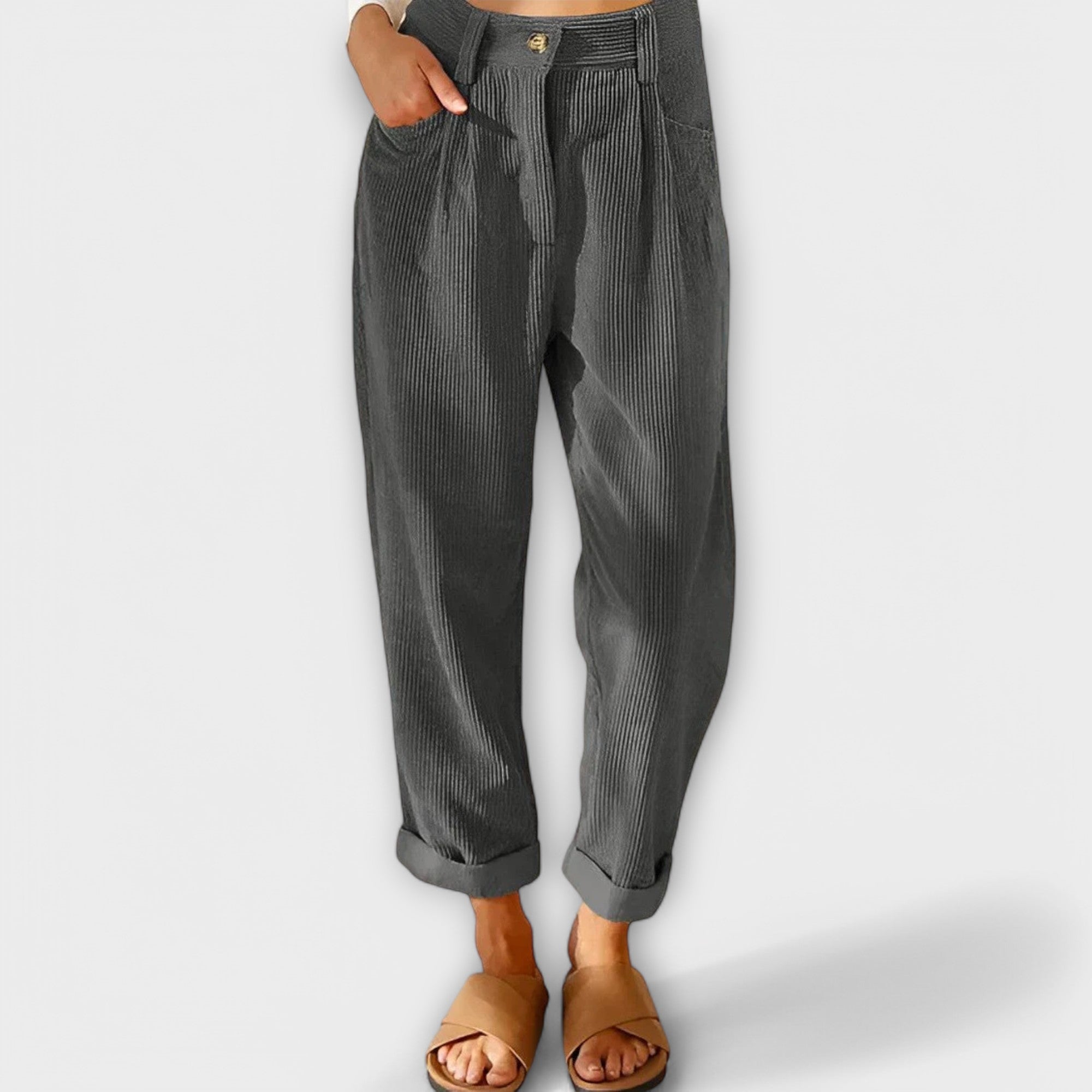 Jana - Moderní šňůrové kalhoty