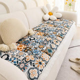 Quilt acolchoado com padrão de mosaico