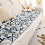 Quilt acolchoado com padrão de mosaico