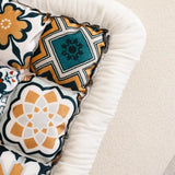 Quilt acolchoado com padrão de mosaico