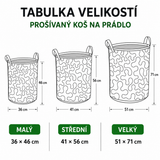 Koš na prádlo Tlapky – Kočky