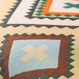 Manta de sofá com padrão geométrico tribal