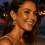 Purple Gemstone Earrings