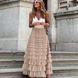 JOAN™ – Elegantní Maxi sukně s vícevrstvým designem