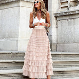 JOAN™ – Elegantní Maxi sukně s vícevrstvým designem