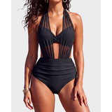 Karolína – dvoudílné stahovací bikiny s vysokým pasem