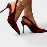 Candice Stiletto sametové patchworkové lodičky