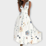 Romy - Vestido floral com decote em V