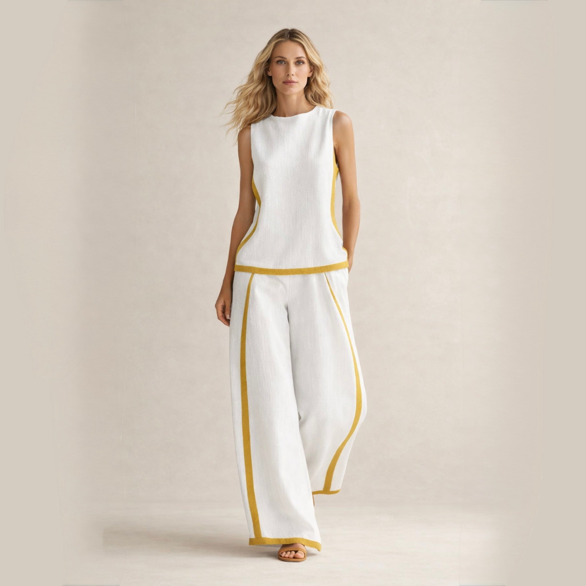 Sophie™ | Elegantní sada se širokými kalhotami