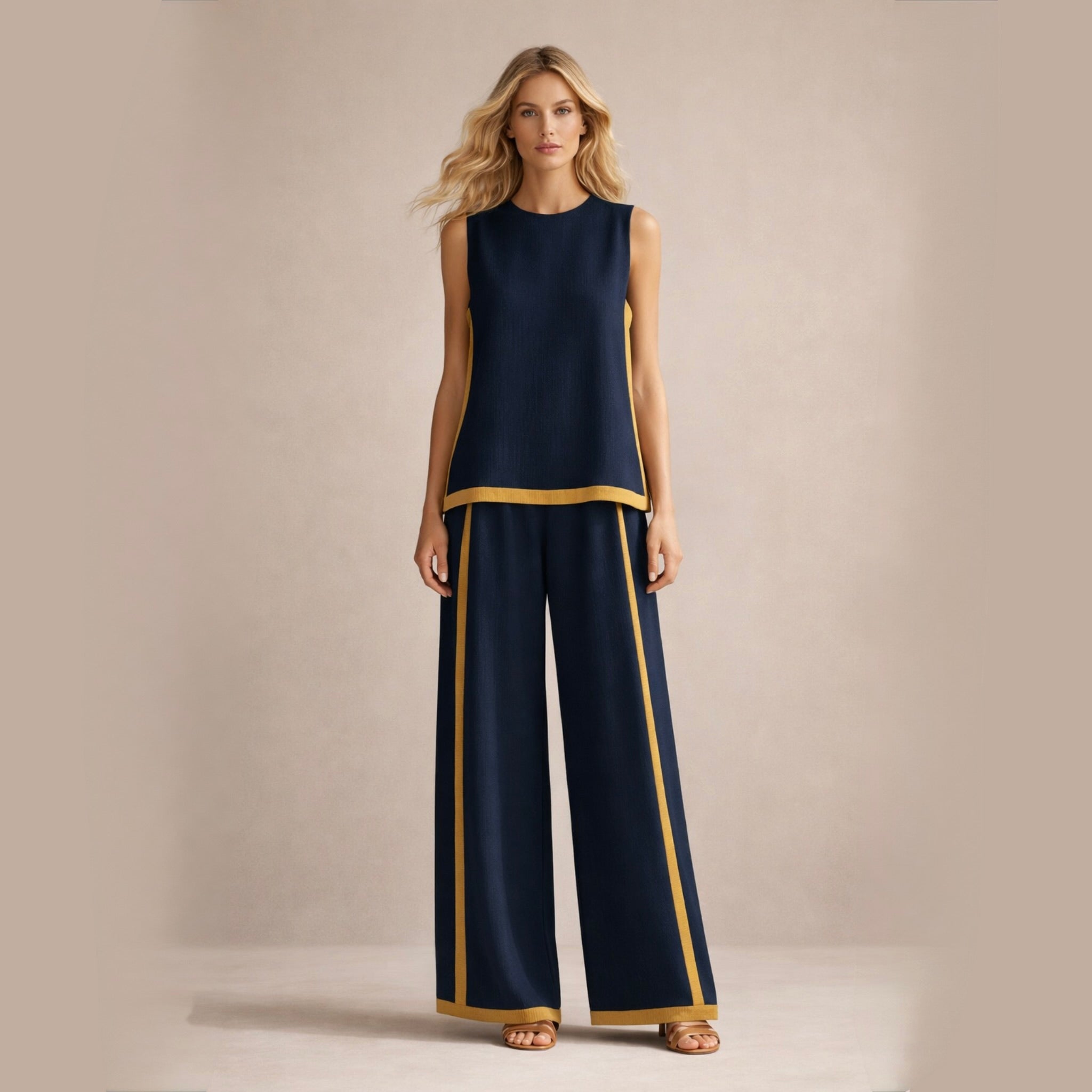Sophie™ | Elegantní sada se širokými kalhotami