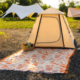 Boho květinová přikrývka v rustikálním stylu – 100% bavlna